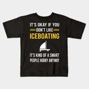 Smart People Hobby Iceboating Iceboater Iceboat Kids T-Shirt